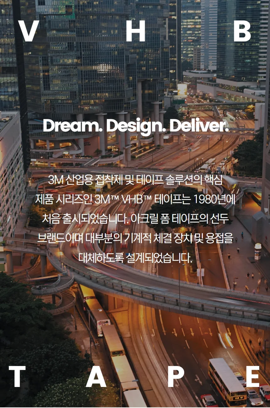 3M 4905 4910 투명 VHB 강력 폼 테이프 차량유리 블랙박스 악세사리 부착용 상세 이미지 3