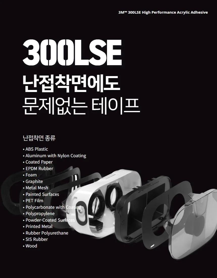 3M 얇은 양면테이프 300LSE 9471LE 9472LE 93015LE 9495LE 상세 이미지 3