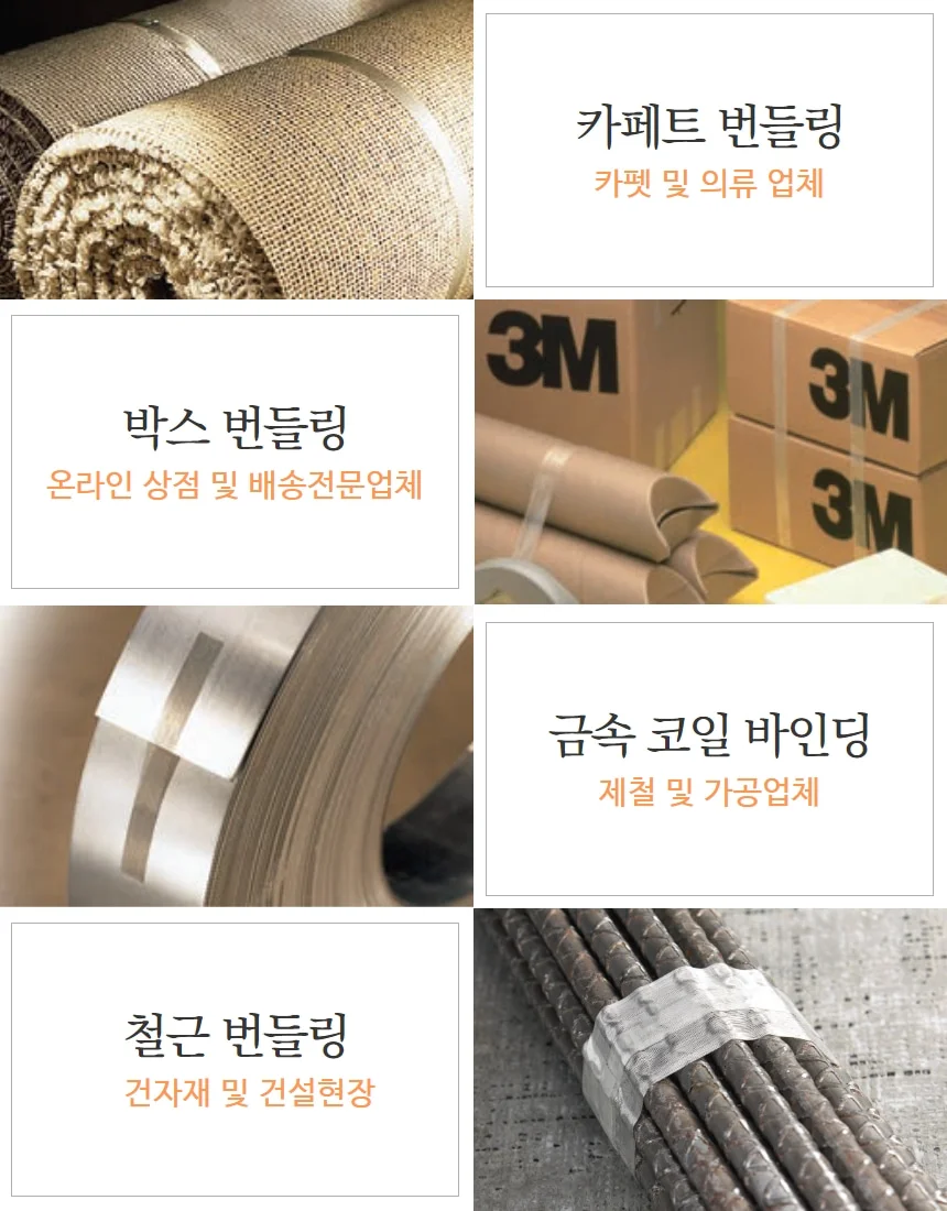 3M 포장용 초강력 인장강도 필라멘트 테이프 3M 897 10mmx55m 상세 이미지 4